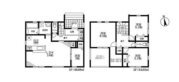 【4LDK】収納力豊富なウォークインクローゼットを設置!
洋服や小物類など、目的に応じてすっきり美しい収納を実現します。