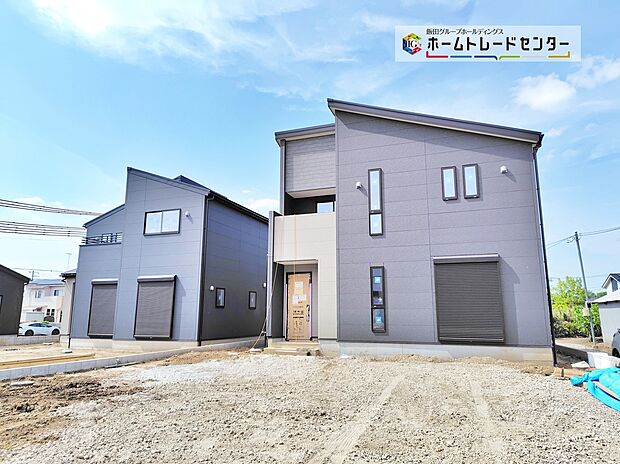 【現地外観写真】耐震性能にこだわる「飯田グループ」の家です！お客様のすまいと安全を守る大切な住宅だからこそ、実際の建物の作りと安心感をぜひ現地にてご体感ください！ご見学予約受付です！