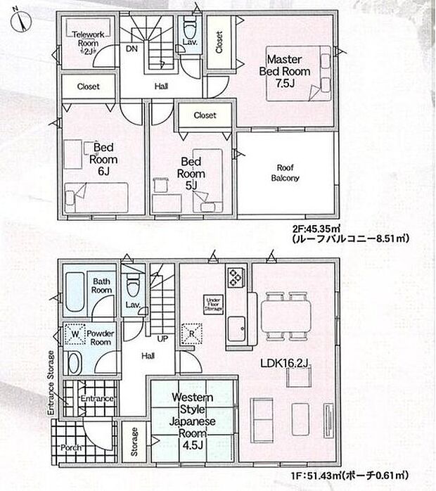 【4LDK+S】◇LDK16帖超☆全居室南向きの明るいお住まい♪
◇洗濯物もお布団もたっぷり干せるワイドバルコニー☆
◇多目的に利用できる窓付きのテレワークルーム付き◎