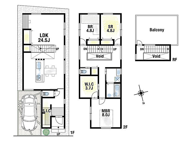 6280万円、3LDK、土地面積94.87m2、建物面積126.46m2