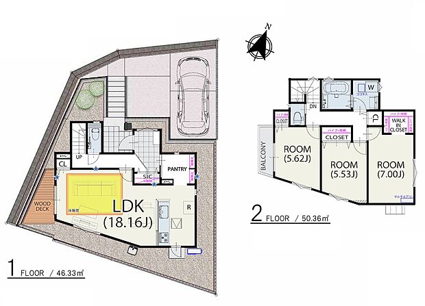深く豊かな緑と爽快な青い空を感じる、まるで杜の中に暮らすような心地よさを存分に堪能いただける邸宅です。最高グレードの設備仕様が標準装備の新築住宅で快適で便利な生活をお送り頂ける一品です。