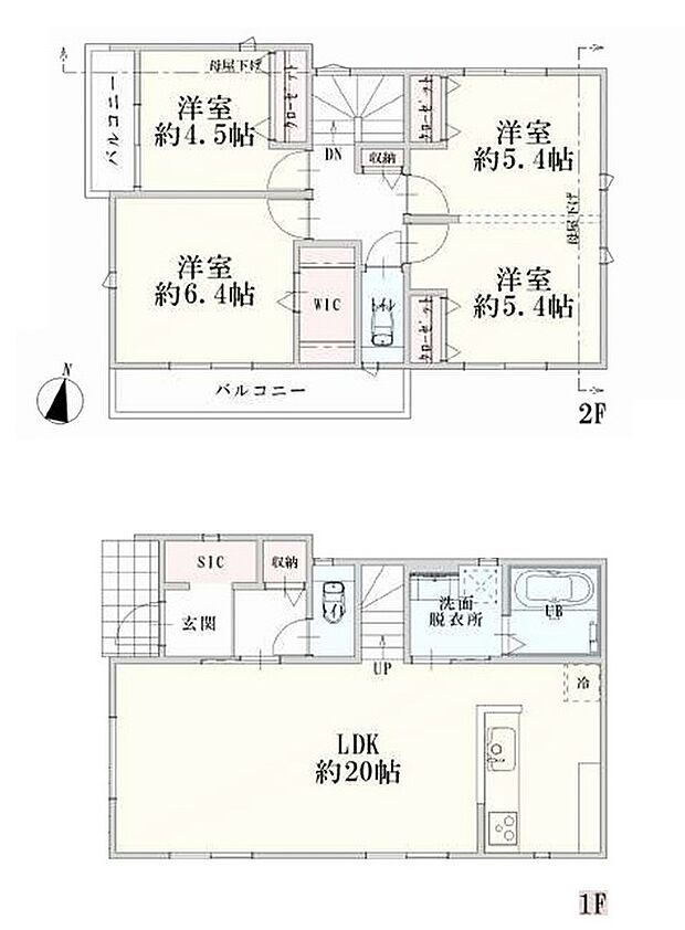 青空に映える白亜の外観が印象的。幅員約6.0mのゆとりある前面道路に面し、お車の出し入れもスムーズ。周辺にはロピア等の商業施設が充実しており、生活利便性も抜群です。