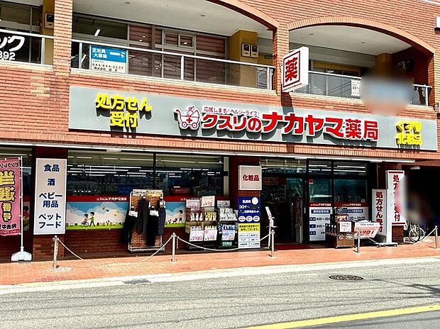 クスリのナカヤマ薬局久地駅前店（約890m）
