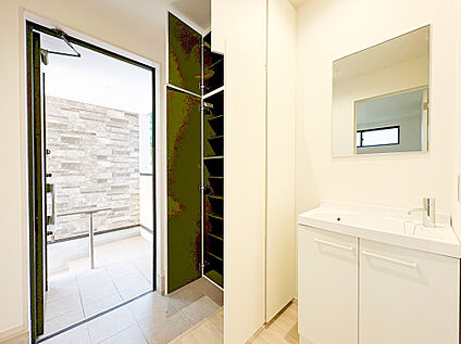 玄関独立洗面台