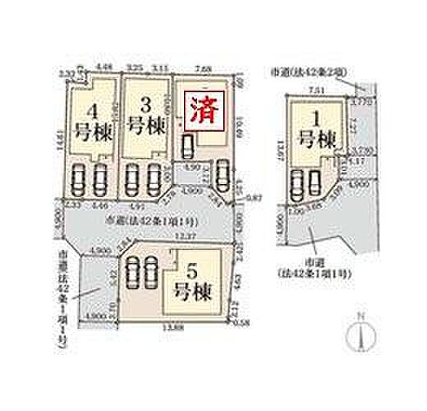 全棟駐車スペース２台♪