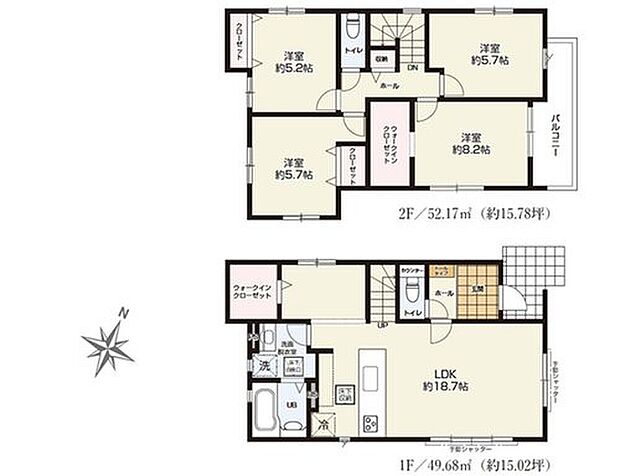 価格4599万円、4LDK、土地面積104.78m2、建物面積101.85m2
