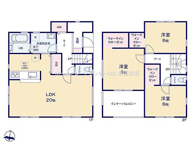 (2号棟)、価格2780万円、3LDK、土地面積158.73m2、建物面積108.54m2