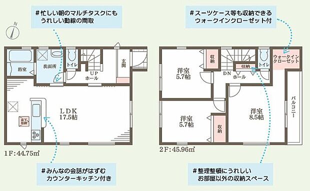 (1号棟)、価格3280万円、3LDK、土地面積101.36m2、建物面積90.71m2