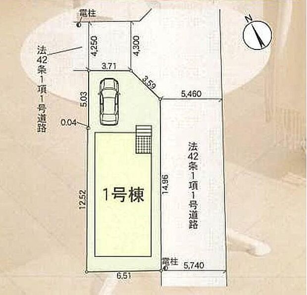 【全体区画図】角地につき開放的です！日当たり・通風良好♪