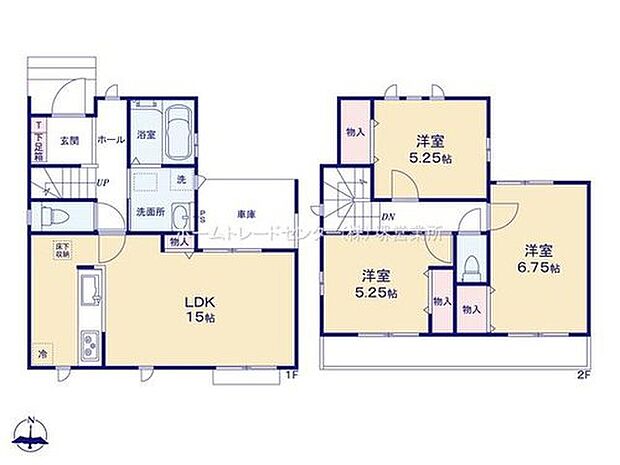 【3LDK】南向きワイドバルコニーでお洗濯も快適です♪
各居室収納付き♪