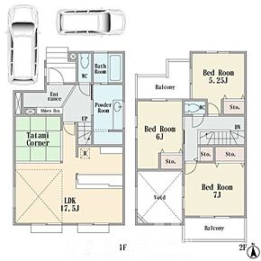 建物プラン間取:3LDK+S 建物プラン面積:101.02m2 建物プラン価格:1500万円 【区画5】 