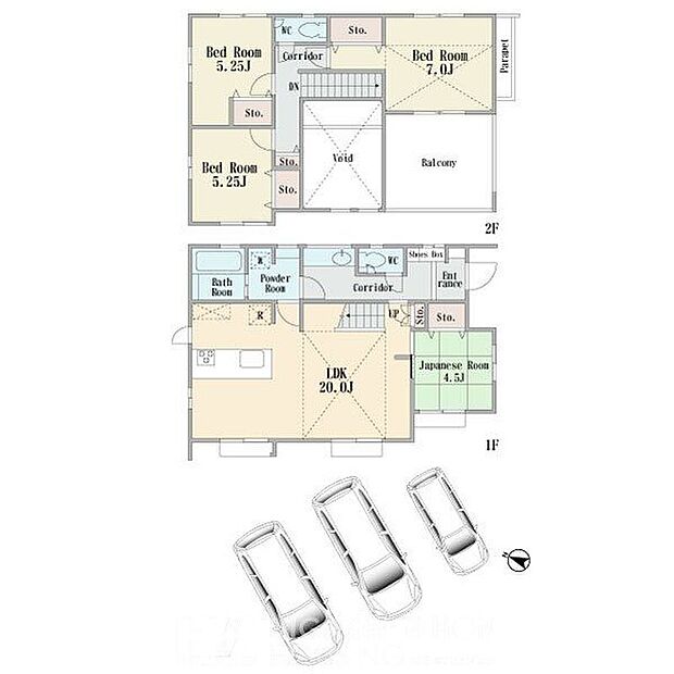 【建物プラン例（間取り図）】【建物参考プラン】建物面積：113.85m2建物価格：1658万円（税込）
