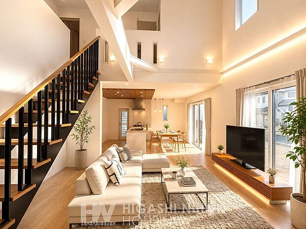 【建物プラン例 (内観写真)】※掲載写真は同社施工事例です。実際の販売物件とは間取り・仕様・設備・外構・色柄等が異なる場合があります。
