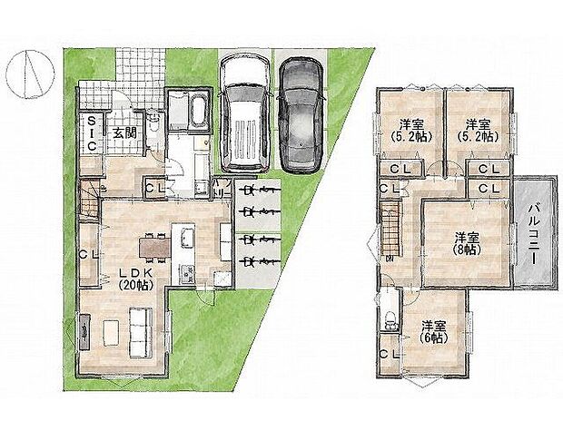 ＼間取り図／級建築士×女性コーディネーター監修『ママに嬉しい家事ラク動線』設計