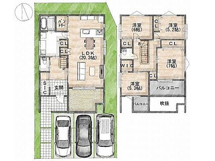 建物プラン例（間取り図）