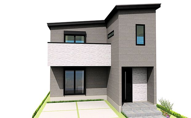 【建物プラン例 (外観写真)】【建物プラン例】ZEH水準省エネ住宅にて、冬はあたたかく、夏は涼しいお家に