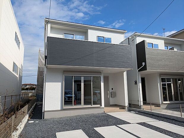 【外観】【1号棟】現地外観写真\資金計画のお悩みお任せください!/最新FPシステムを使った資金計画のシミュレーションや専属のファイナンシャルプランナーがお金回りの整理をお手伝いします!住宅ローンもお任せ♪