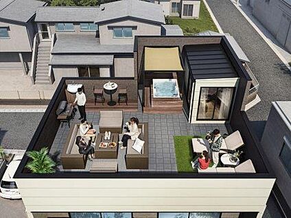 【No.2：屋上のある家】建築中です。