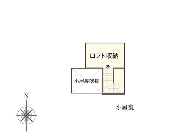 【2LDK】No L-3　2階間取り図です。
