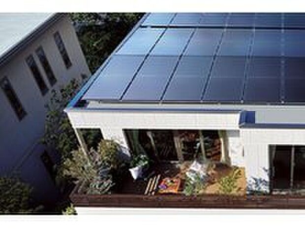 【太陽光発電システム】太陽光発電システムを搭載。省エネルギーや家計にも貢献します