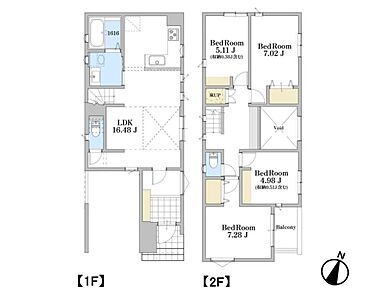２号棟【間取り図】 