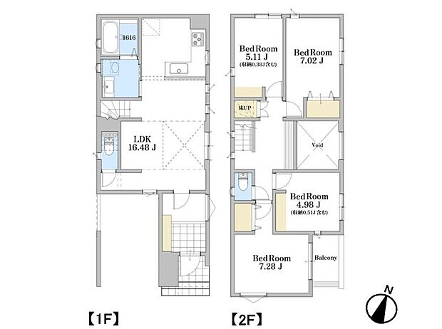 【4LDK】2号棟【間取り図】