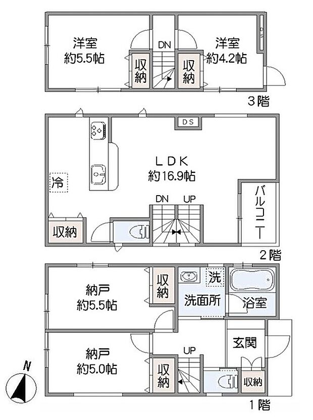 暮らしの快適性・居心地の良い住空間設計です。リビングを中心に、ご家族皆様が充実の暮らしをお送りいただけるプランニングです。