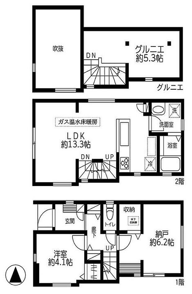 暮らしの快適性・居心地の良い住空間設計です。リビングを中心に、ご家族皆様が充実の暮らしをお送りいただけるプランニングです。