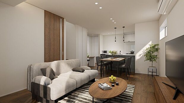 ■7号地リビング(パース)