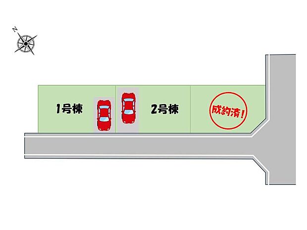 ≪全体区画図≫
都営新宿線「一之江」駅まで徒歩10分！南西側道路に面し、陽当たり良好です♪