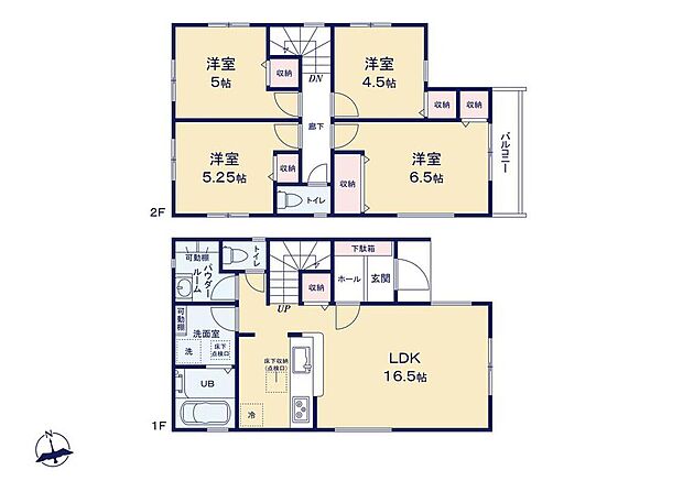 (1号棟)、価格5780万円、4LDK、土地面積100.05m2、建物面積89.1m2