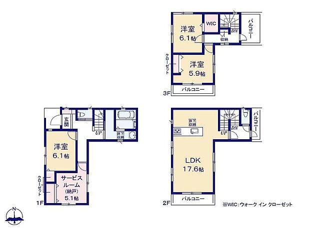 (2号棟)、価格4880万円、3LDK+S、土地面積89.44m2、建物面積103.08m2