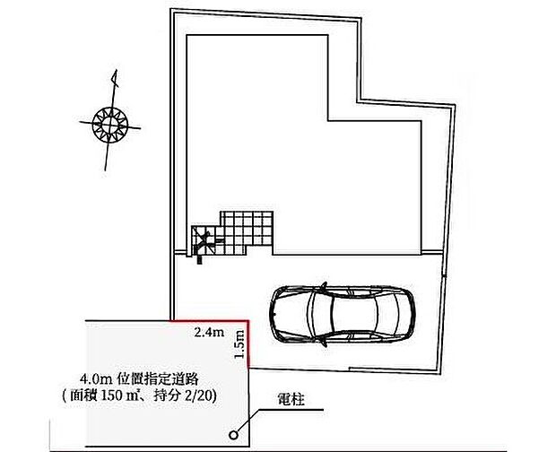 ≪全体区画図≫
前面道路は突き当り道路で通り抜けがなく、住人以外の車の進入も少ないため、小さなお子様を持つご家庭にも安心♪