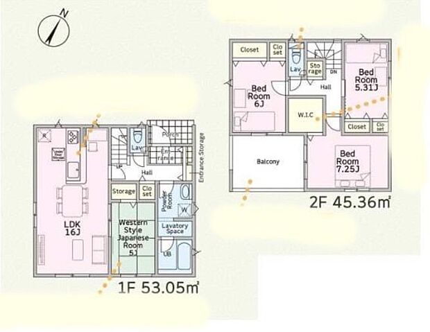 (2号棟)、価格2688万円、4LDK、土地面積165.58m2、建物面積98.41m2
