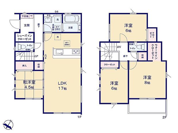 (1号棟)、価格4090万円、4LDK、土地面積200.12m2、建物面積102.68m2