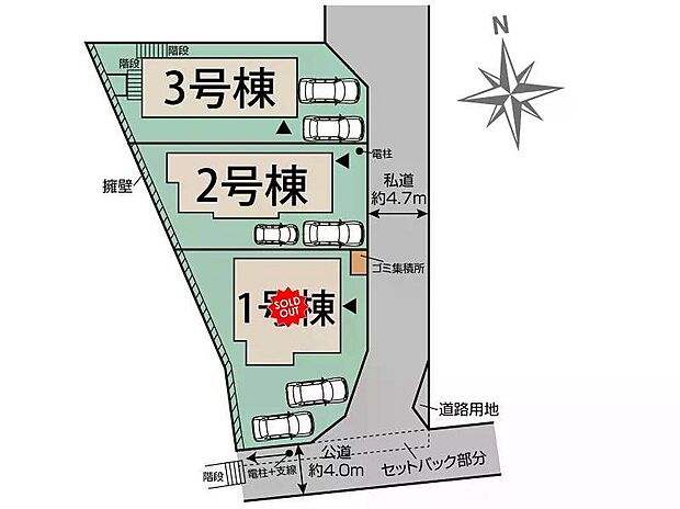 【全体区画図】家族をシアワセに導く優美な街【大和田】に新築戸建てが登場しました。多彩な間取りプラン・多彩な充実した収納プランを実現した充実住宅となっております。いつでも御案内可能です♪ぜひお気軽にお問合せ下さい♪