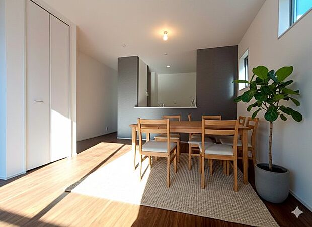 陽当り良好なリビング家族みんなが爽やかに健やかに過ごせます　※家具をCGで加工しており、家具付き販売ではございません。