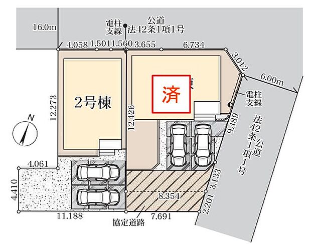 区画図です