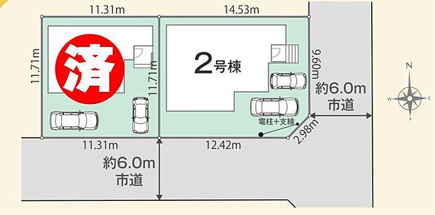 区画図です