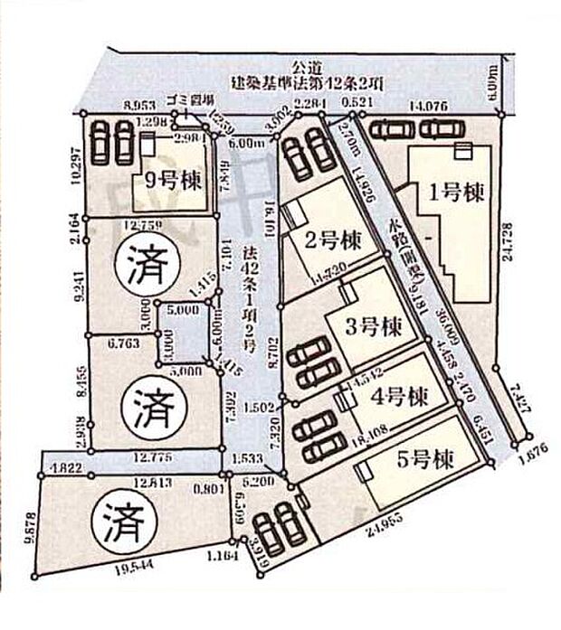 区画図です