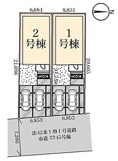 区画図です