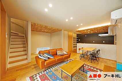 【A号地】帖数以上に広く感じられる、一直線型LDK!