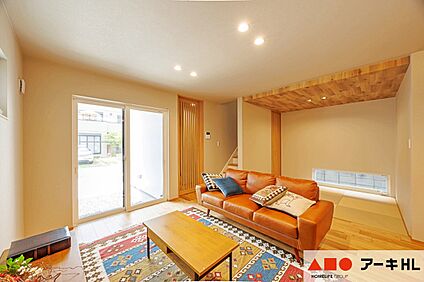 【A号地】来客用やお子様の遊び場に最適な畳コーナー!