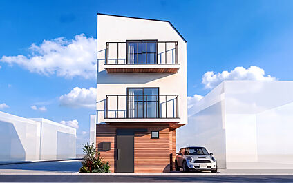 【建物完成予想　外観パース】