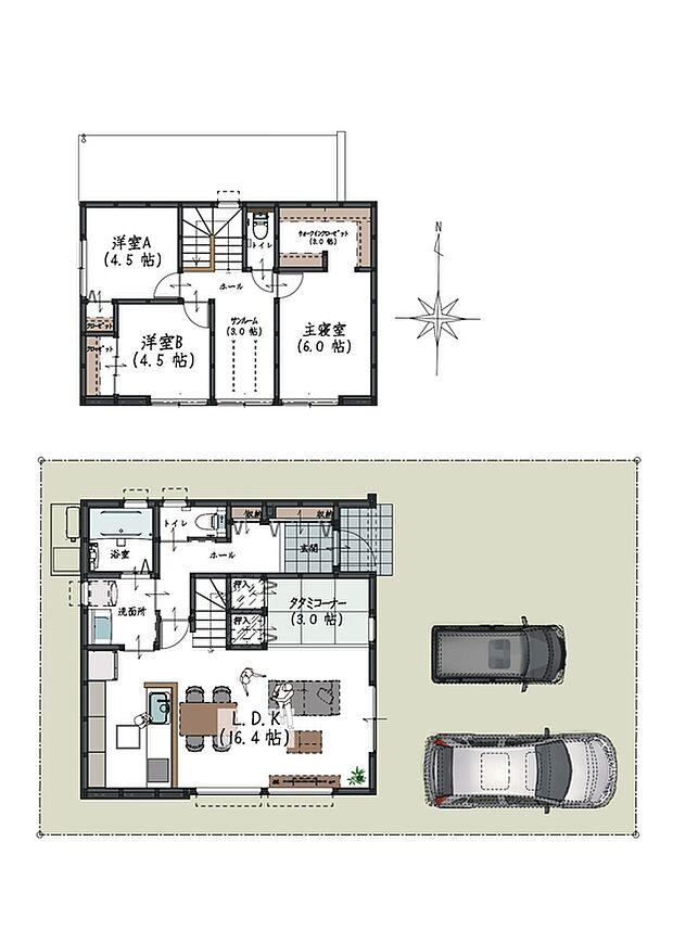 B号地 間取り図