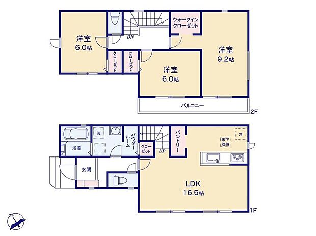(1号棟)、価格2880万円、3LDK、土地面積124.67m2、建物面積95.22m2