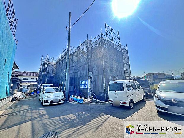 【現地外観写真】☆2号棟☆
小中学校徒歩10分圏内、保育園まで徒歩7分など、お子様が無理なく通える子育て環境良好な立地です！
