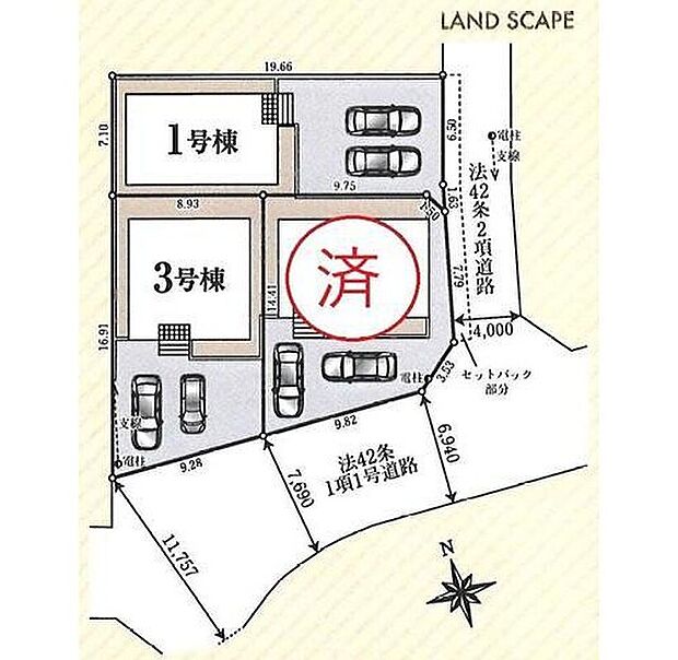 【区画図】JR八高線「小宮」駅まで徒歩9分♪駅チカなので、毎日余裕をもって通勤・通学出来る立地です♪