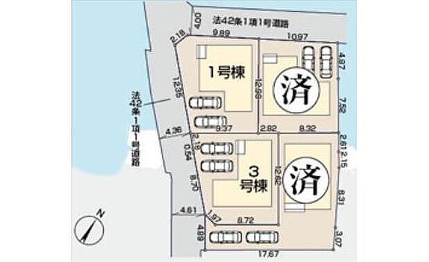 【区画図】飯田グループホールディングス唯一の販売専門会社のホームトレードセンターの社員が直接、当物件をご案内いたします。見学希望、資料請求等、お気軽にお問い合わせくださいませ♪