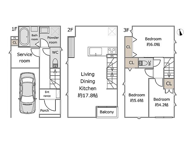 参考プラン(土地面積49.95m2、建物面積99.72m2)
期間限定!建物フリープランにつき、お客様のご要望をお聞かせください!